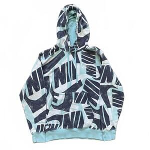 Nike Hoodie Mens Size XS Blue Club Fleece Hoodie Pullover Sweatshirt